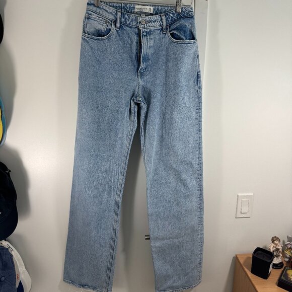 Abercrombie & Fitch  The ’90s Relaxed Jeans High Rise 6 EXTRA LONG - Picture 1 of 3